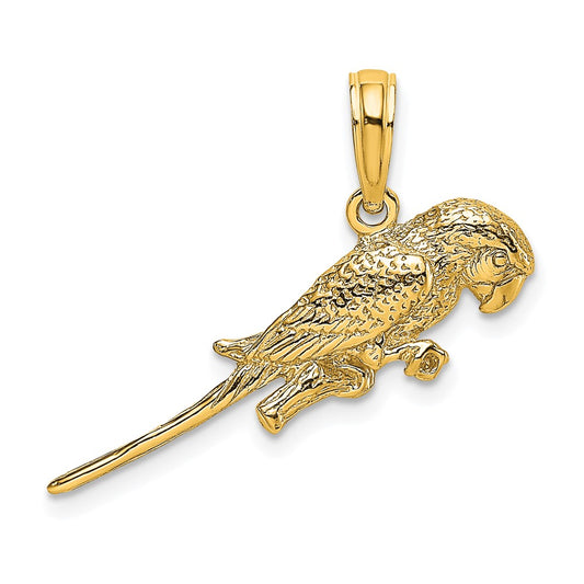 Gold Polished Bird Pendants