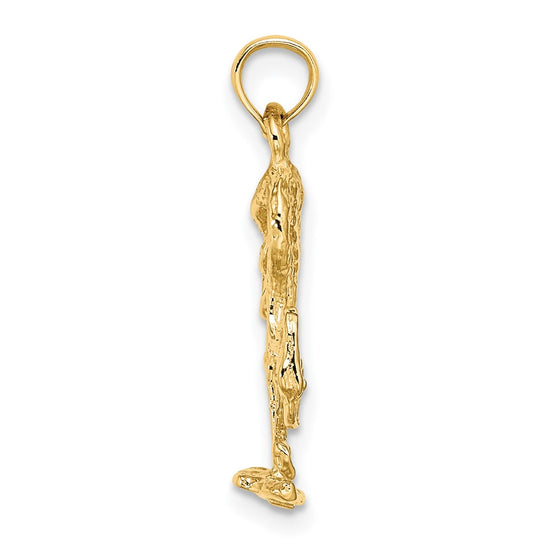 Gold Polished Flamingo Pendants