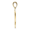 Gold Polished Flag Pendants