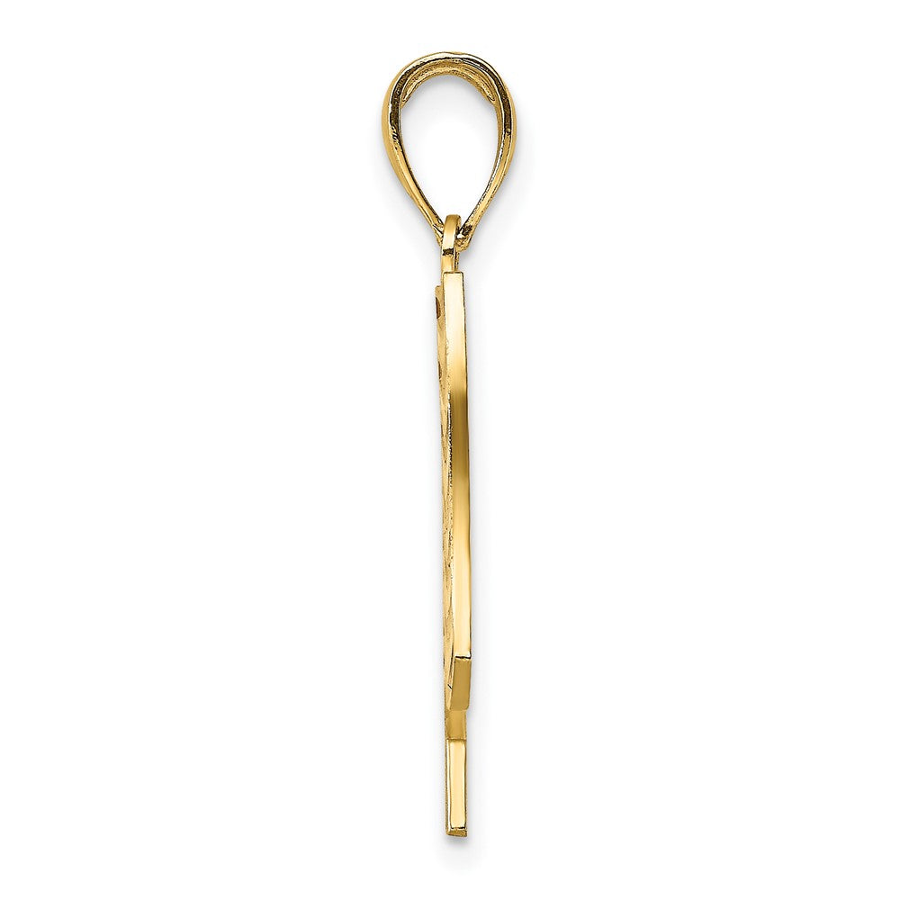 Gold Polished Flag Pendants