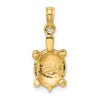 Gold Polished Turtle Pendants