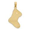Gold Polished Christmas Pendants