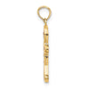 10K 3-D Enamel Gingerbread Man Charm