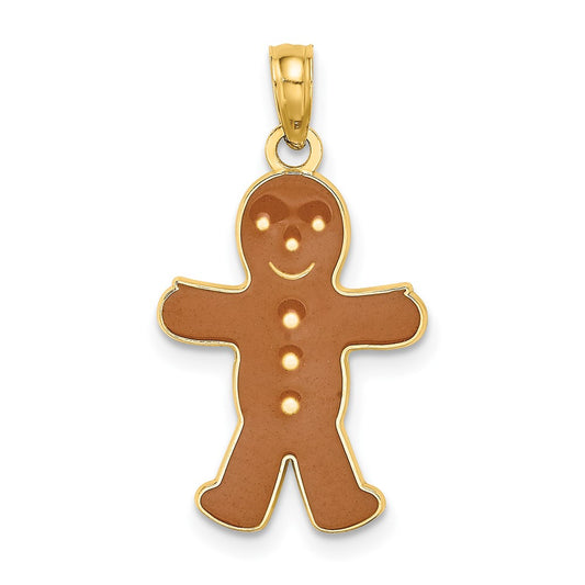 Gold Polished Christmas Pendants