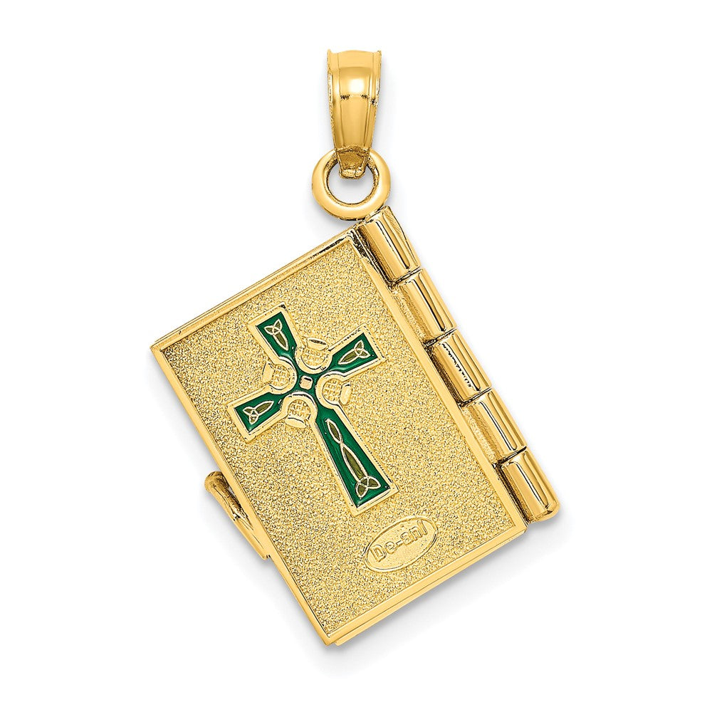 Gold Polished Irish Prayer Pendants
