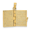 Gold Polished Irish Prayer Pendants