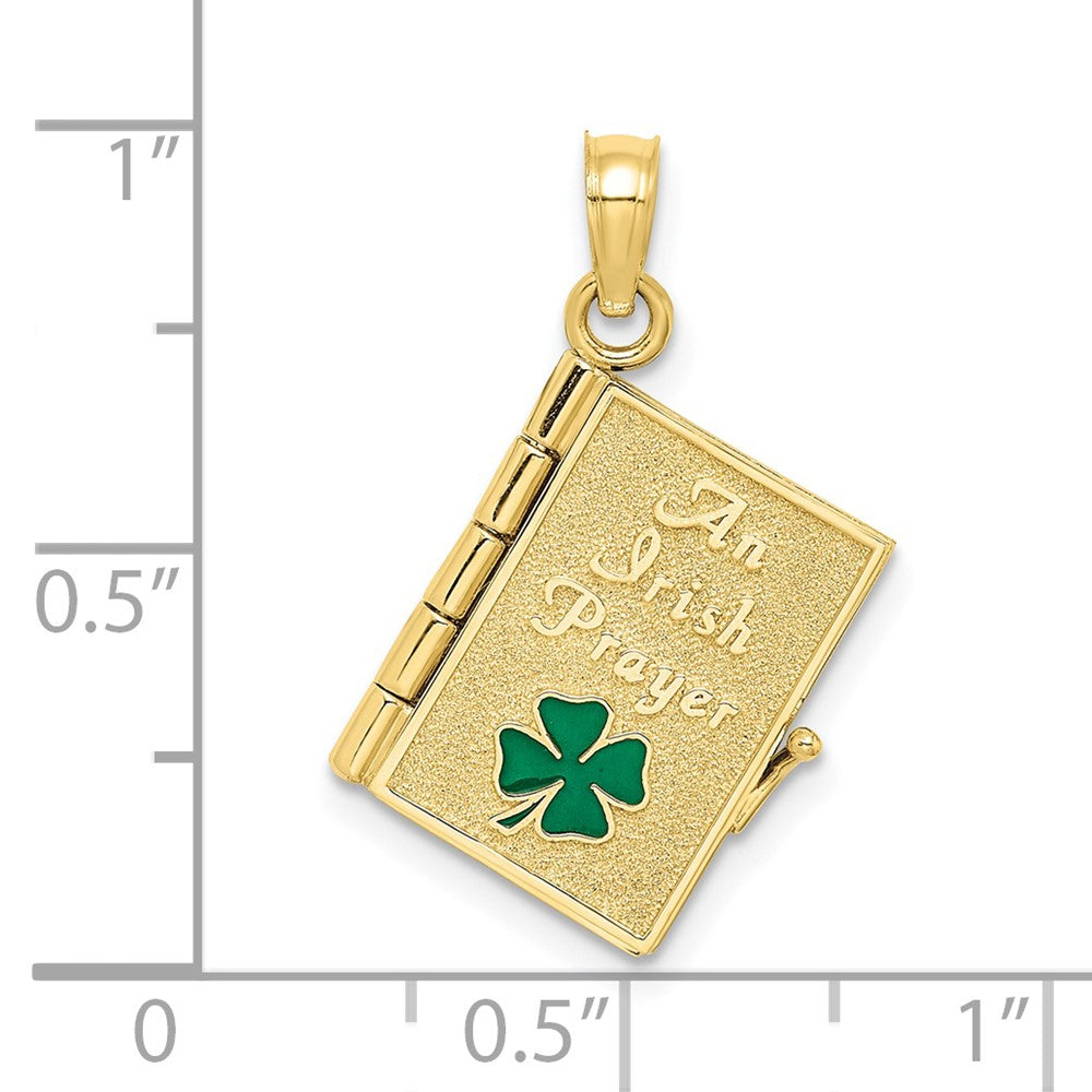 Gold Polished Irish Prayer Pendants