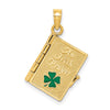 Gold Polished Irish Prayer Pendants