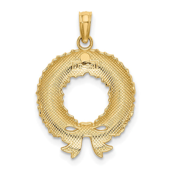 Gold Polished Christmas Pendants