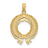 Gold Polished Christmas Pendants