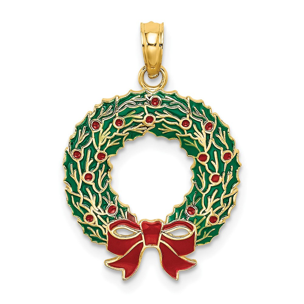 Gold Polished Christmas Pendants