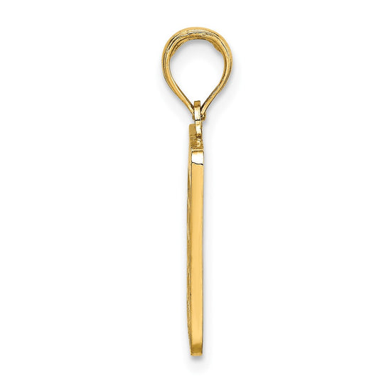 10K w/ Enamel Bingo Card Charm