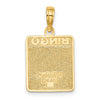 Gold Polished Bingo Pendants