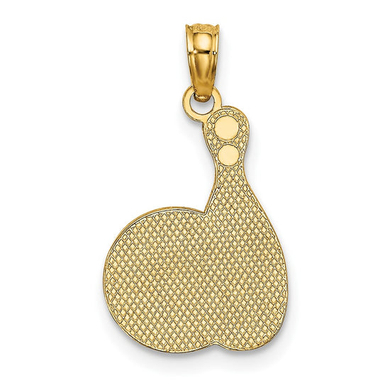 Gold Polished Bowling Pendants
