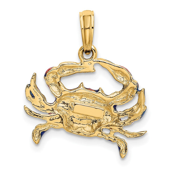Gold Polished Crab Pendants