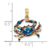 Gold Polished Crab Pendants