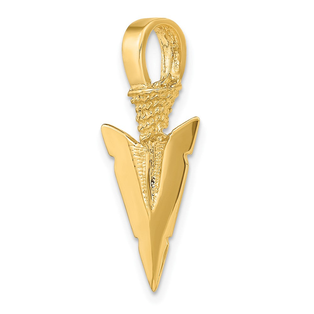 Gold Polished Arrow Pendants