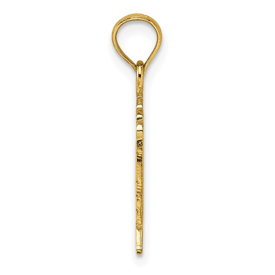 Gold Polished Flag Pendants