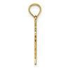 Gold Polished Flag Pendants