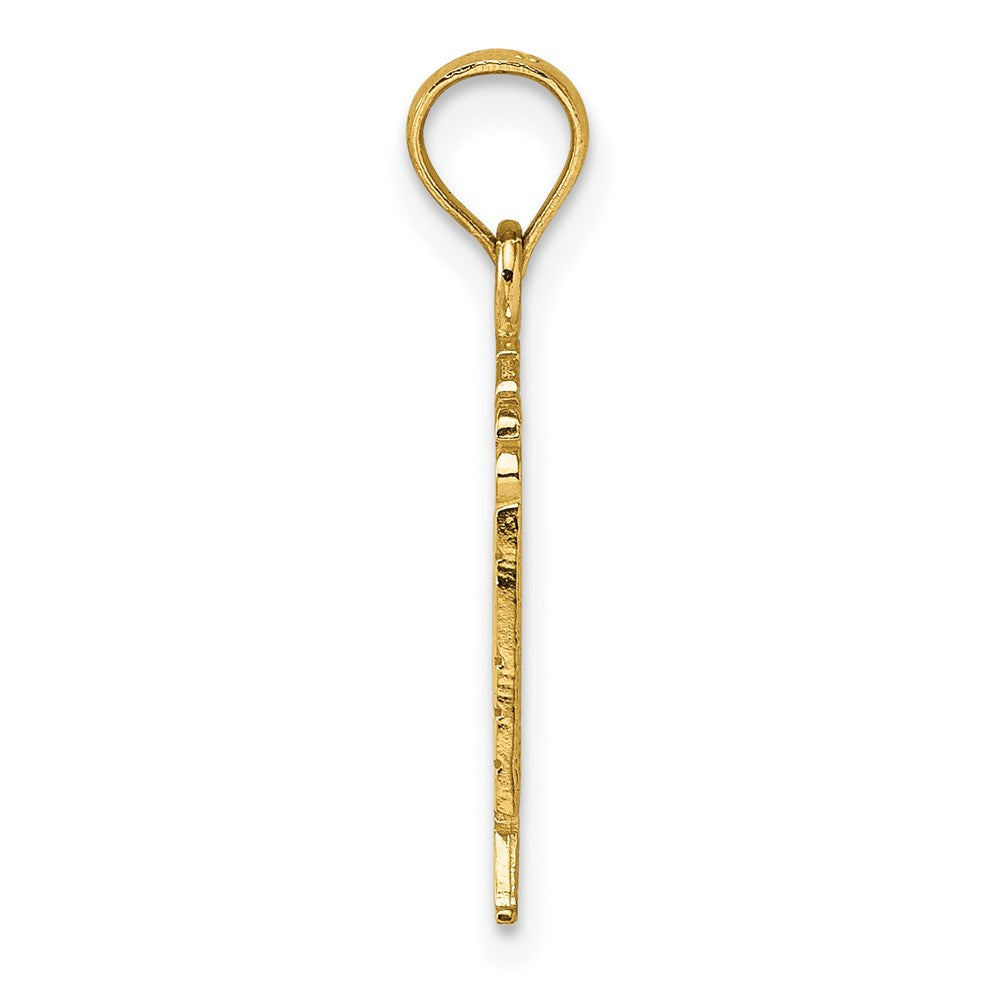 Gold Polished Flag Pendants