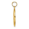Gold Polished Flue de lis Pendants