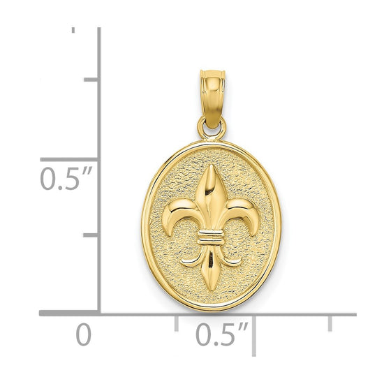 Gold Polished Flue de lis Pendants