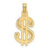 Gold Polished Dollar Sign Pendants