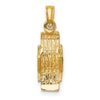 Gold Polished Beach Chair Pendant