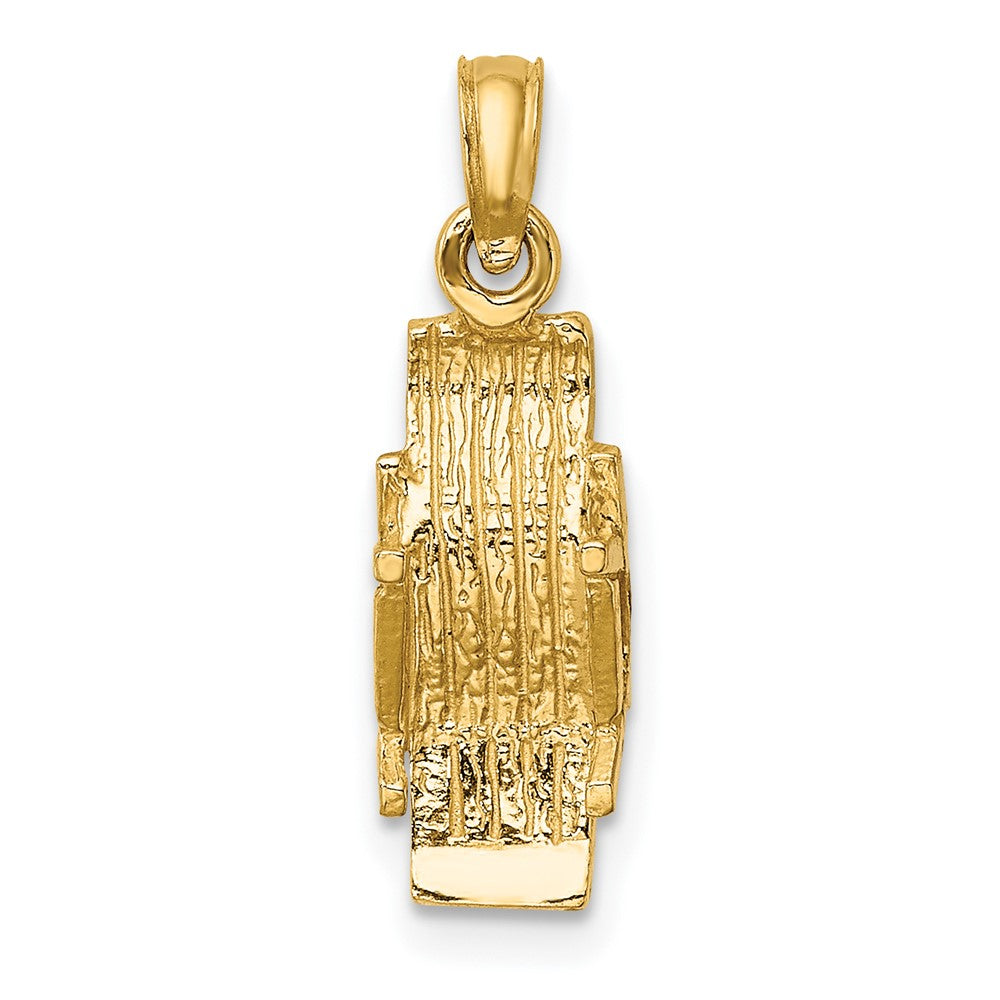 Gold Polished Beach Chair Pendant