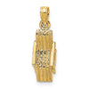 Gold Polished Beach Chair Pendant