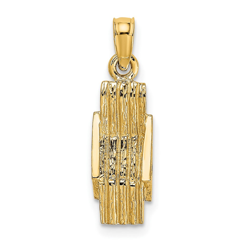 Gold Polished Beach Chair Pendant
