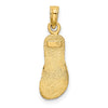 Gold Polished Flip-flop Pendant