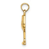 10K Wine Glass Charm