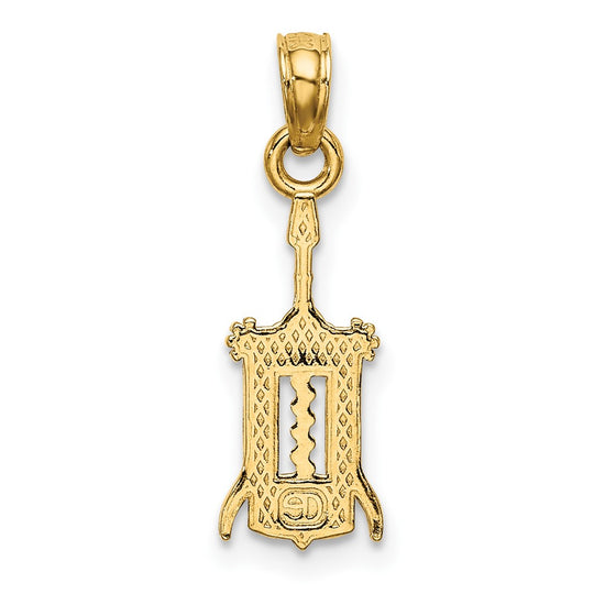 Gold Wine Opener Charm