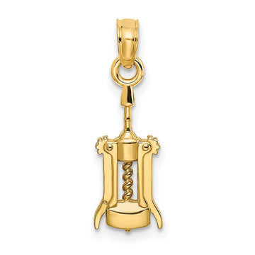 Gold Wine Opener Charm