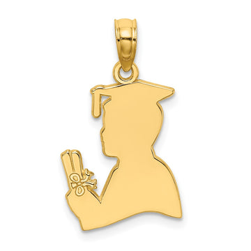 Gold Polished Graduation Pendants
