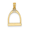 Gold Polished Horse Pendants
