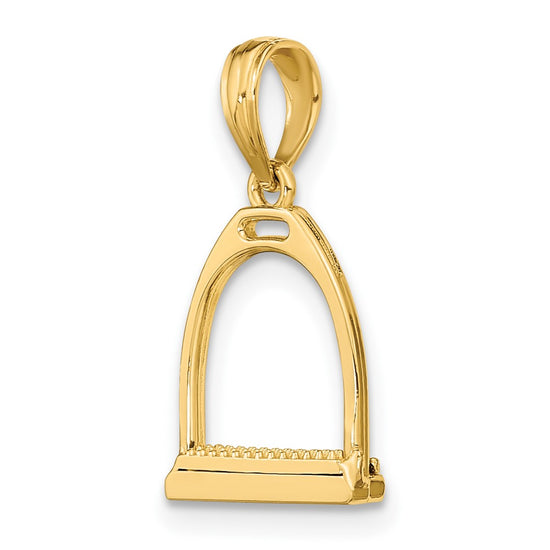 Gold Polished Horse Pendants