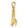 Gold Polished Silverware Pendants