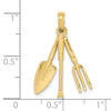 Gold Polished Tool Pendants