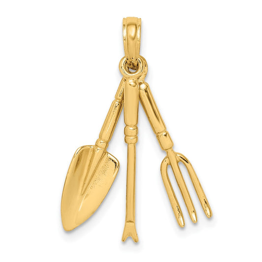 Gold Polished Tool Pendants