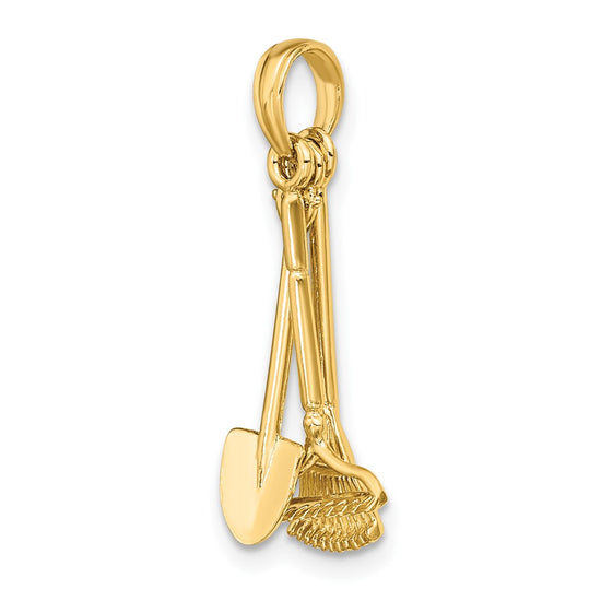 Gold Polished Tool Pendants