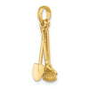 Gold Polished Tool Pendants