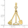 Gold Polished Tool Pendants