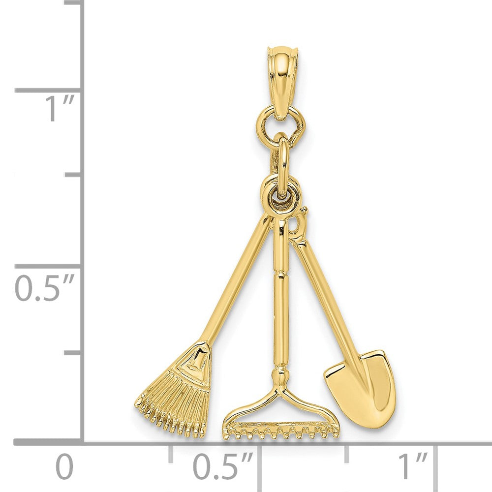 Gold Polished Tool Pendants