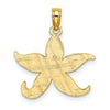10K Flat Starfish Charm