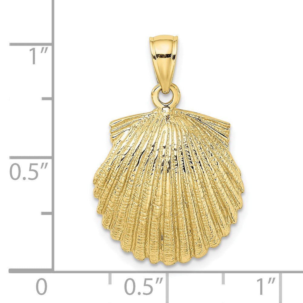 Gold Polished Sea Shell Pendants