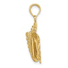 Gold Polished Sea Shell Pendants