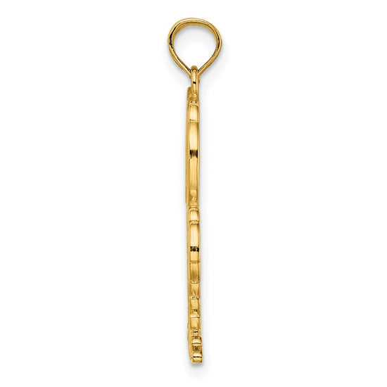 Gold Polished Palm Tree Pendants