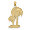 Gold Polished Palm Tree Pendants